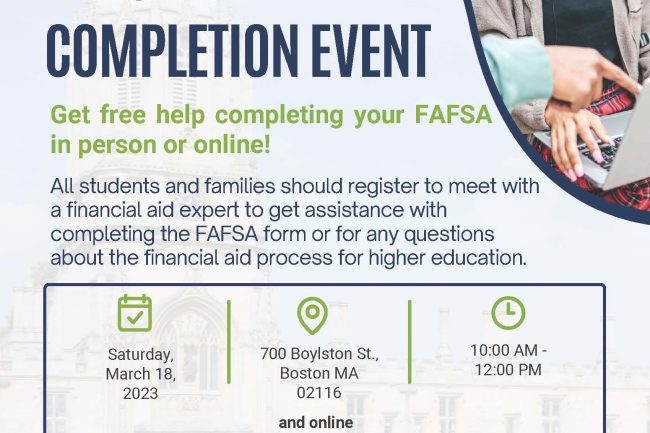 HCP Announces FAFSA Event | HCP Foundation